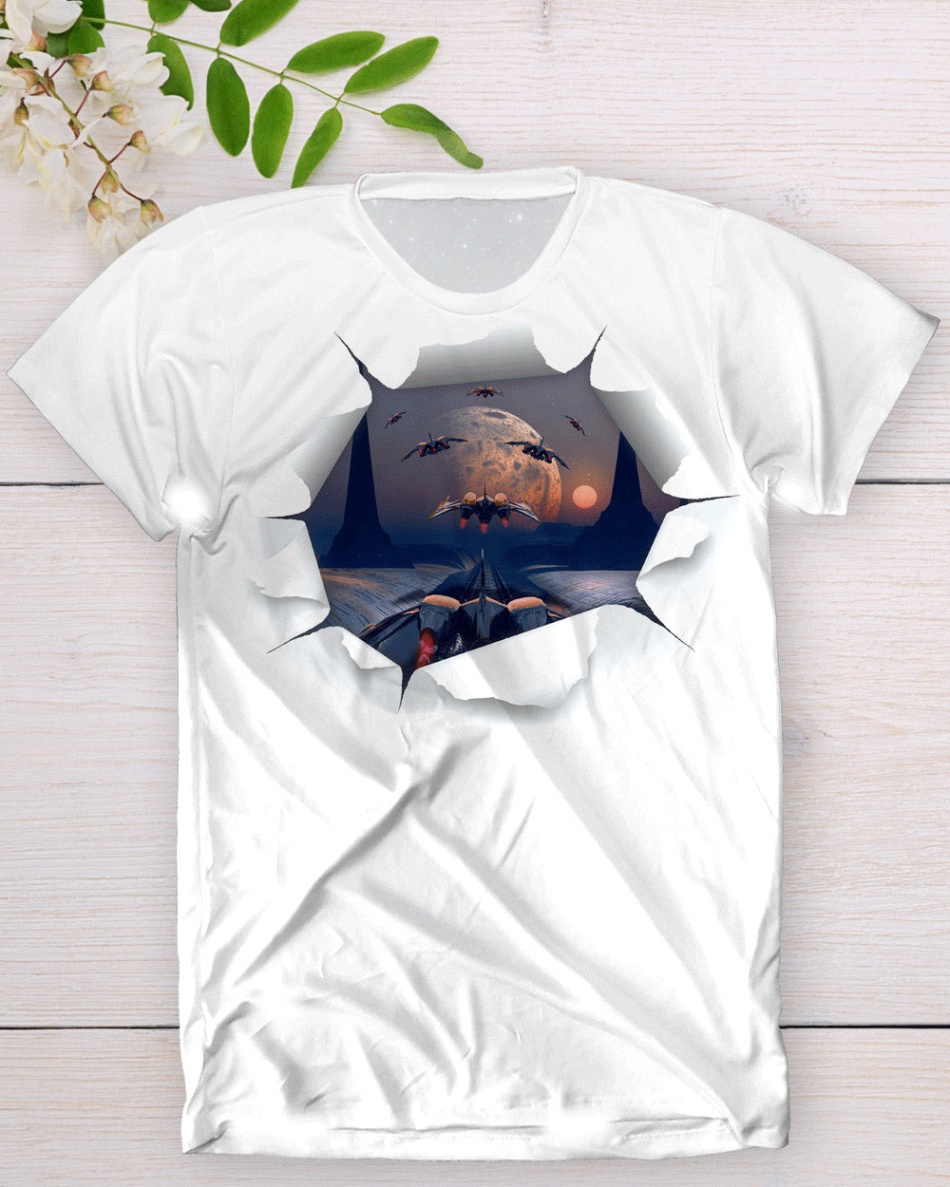 3d t shirt design Bulan 2 D Design Men Poly % Short Sleeve,Sublimation T-Shirts