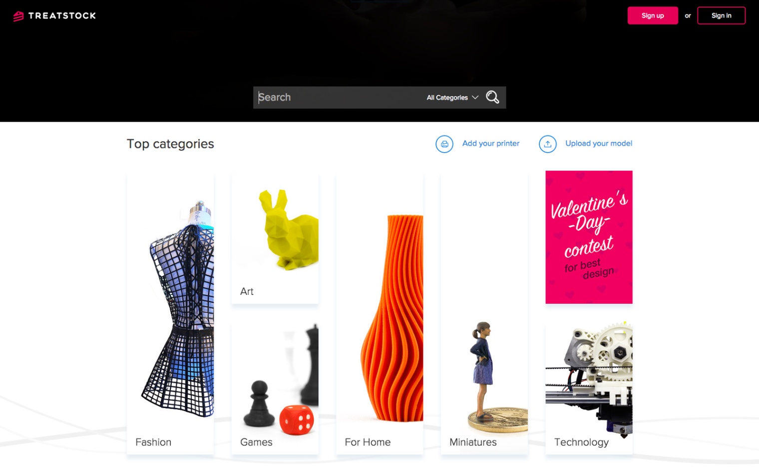 3d printing design website Bulan 2 Treatstock: New D Printing & D Model Online Platform Launches